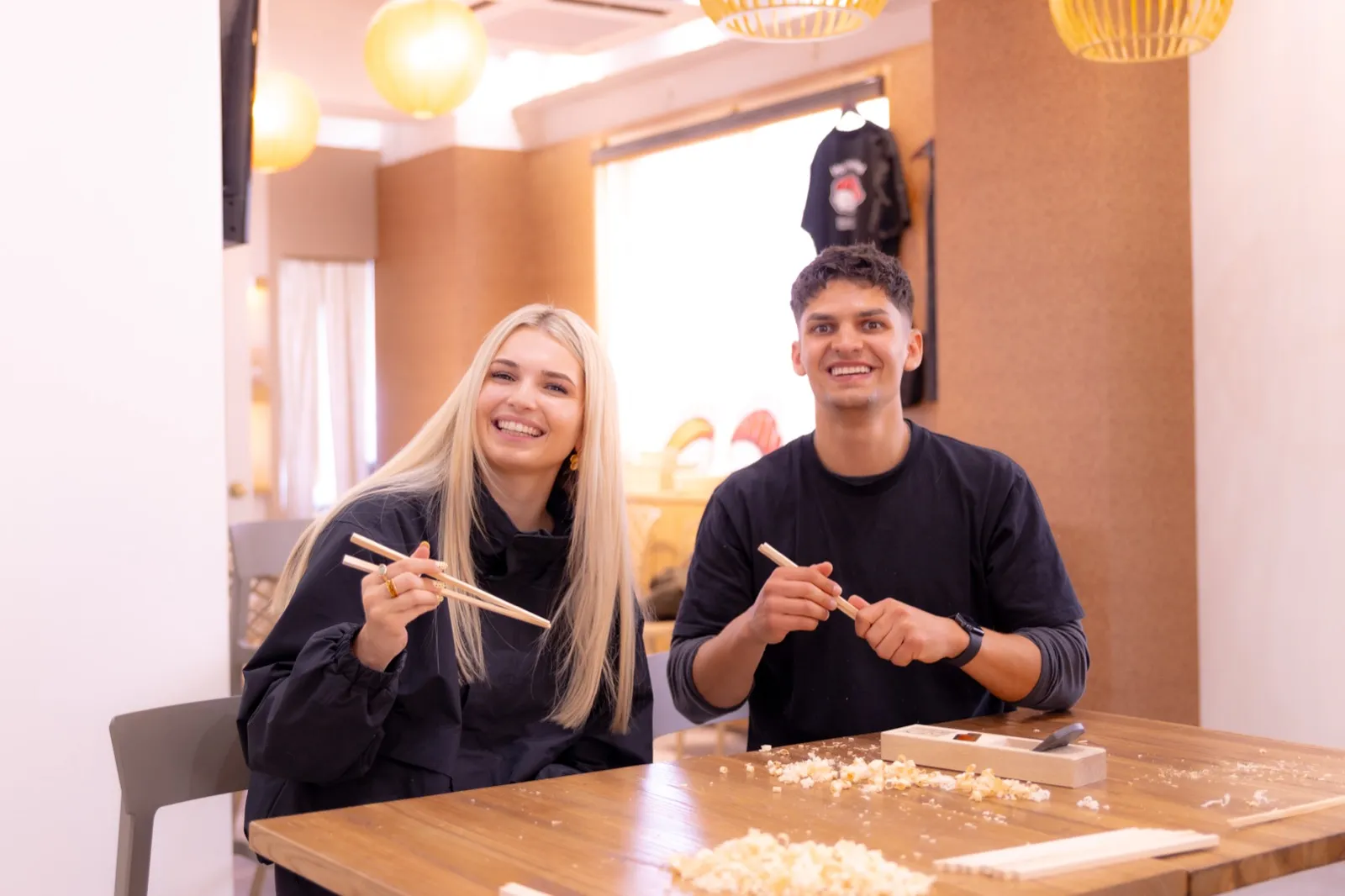 Chopstick making experience in Tokyo