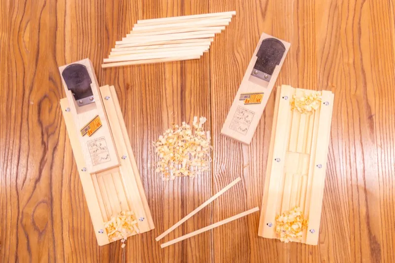 Wood and tools for chopstick making